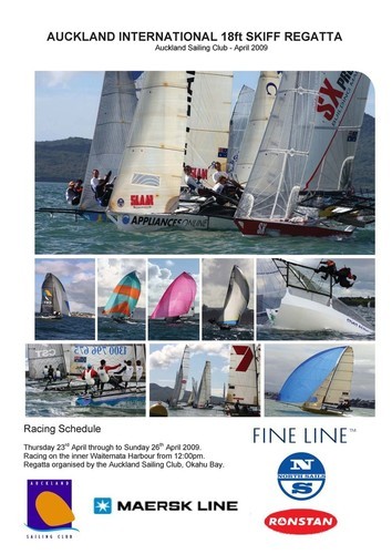 18ft skiffs 2009 ANZAC Regatta Poster  © Event Media